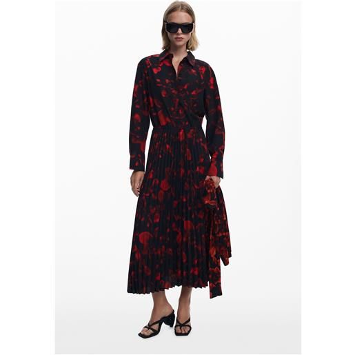 Desigual abito camicia plissettato