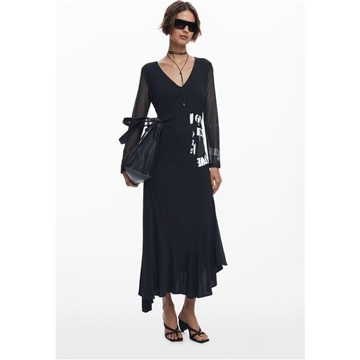 Desigual abito arricciato a giornale