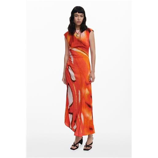 Desigual abito lungo drappeggiato