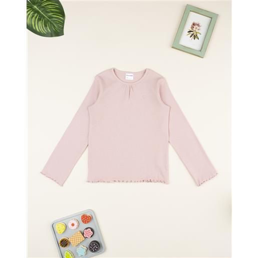 Prénatal t-shirt bambina rosa costine