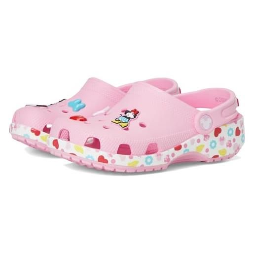 Crocs mickey friends minnie classic clog k, zoccoli unisex - bambini e ragazzi, multicolore, 34/35 eu