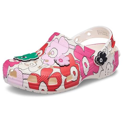 Crocs marimekko classic clog k unisex - bambini e ragazzi, multi, 33/34 eu