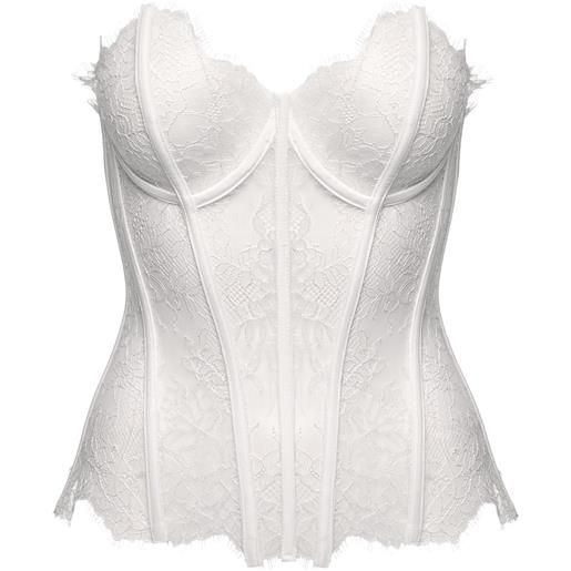 Ana Radu corsetto in pizzo - bianco