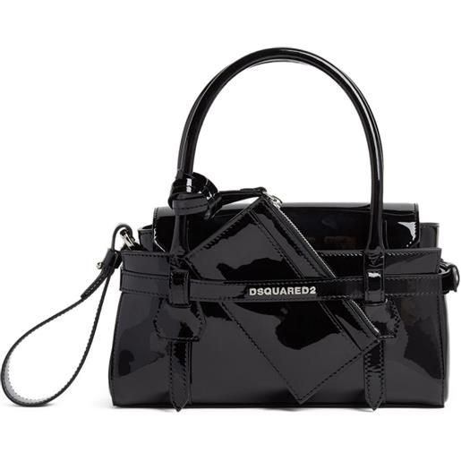DSQUARED2 borsa tote in pelle - nero