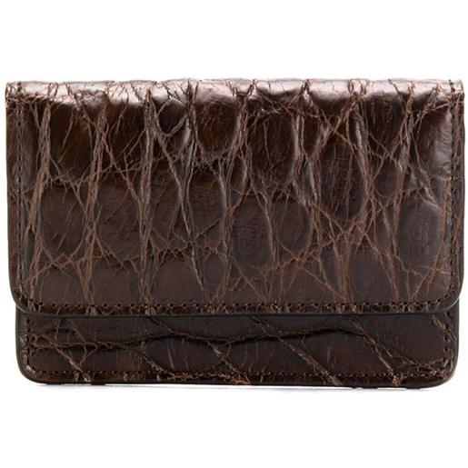 Orciani portafoglio con effetto coccodrillo - marrone