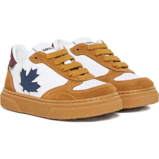 DSQUARED2 KIDS sneakers con dettaglio - marrone