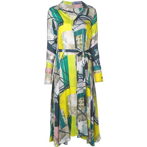 Divka chemisier con stampa astratta - verde