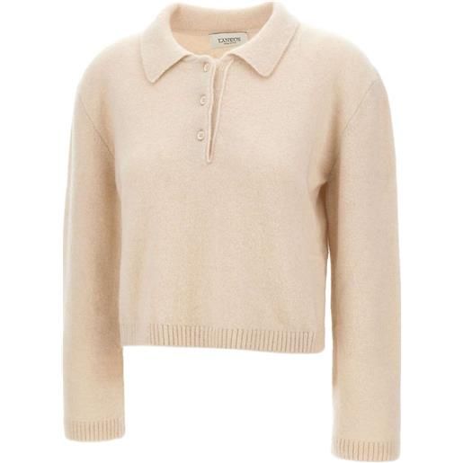 Laneus polo a maniche lunghe - toni neutri