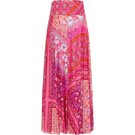 PUCCI gonna lunga con design patchwork - rosa