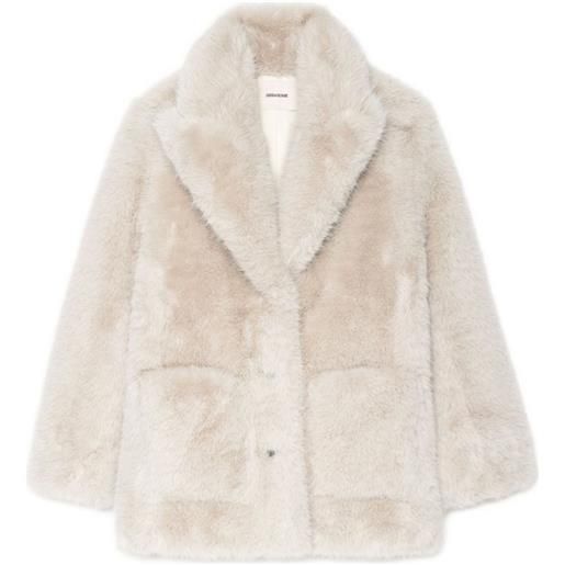 Zadig&Voltaire cappotto con scollo a scialle - toni neutri