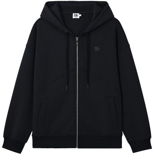 b+ab felpa con cappuccio - nero