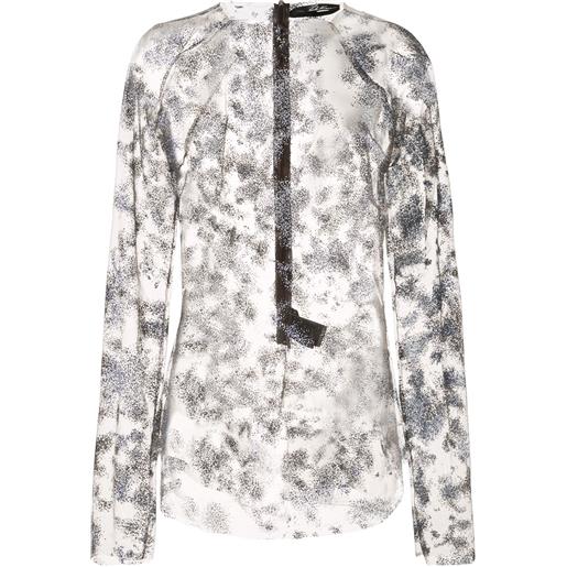 Paula Knorr blusa semi trasparente - bianco