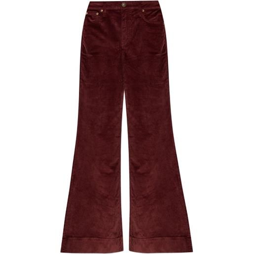 rag & bone jeans svasati a coste - rosso