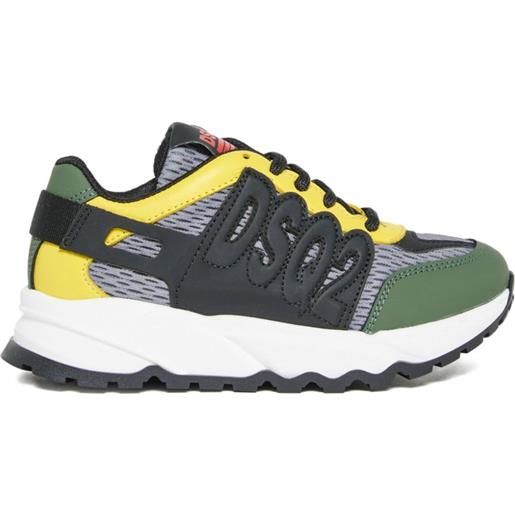 DSQUARED2 KIDS sneakers con logo - grigio