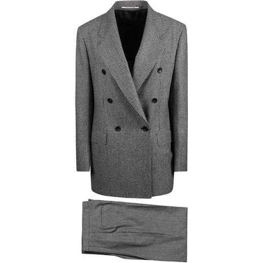 Tagliatore completo doppiopetto a quadri - grigio