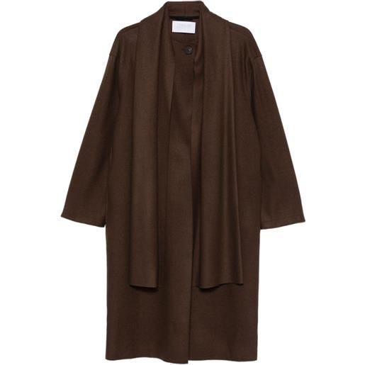 Harris Wharf London cappotto con bottoni - marrone