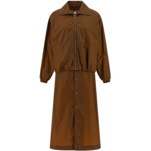 MARBELL cappotto iryna monopetto - marrone