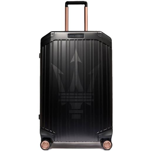 PIQUADRO valigia con stampa x maseratti - nero