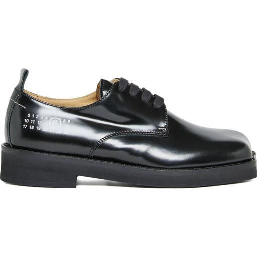 MM6 Maison Margiela Kids stringate in pelle - nero