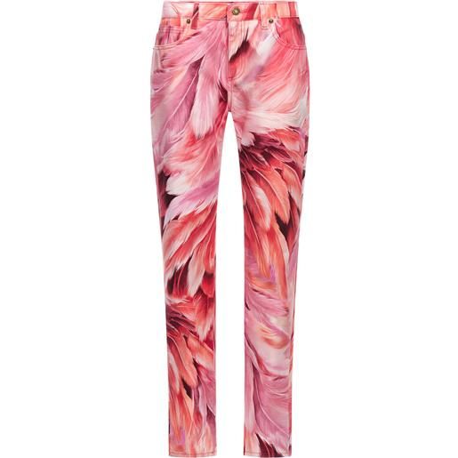 Roberto Cavalli jeans con stampa - rosa