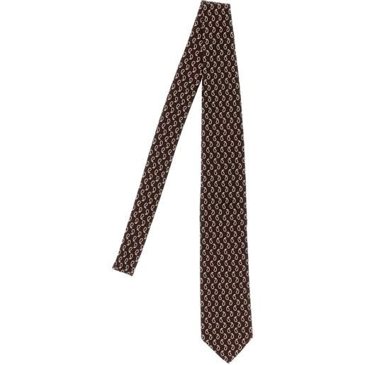 Brioni cravatta con stampa paisley - marrone