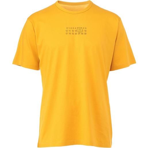 MM6 Maison Margiela t-shirt con stampa - giallo
