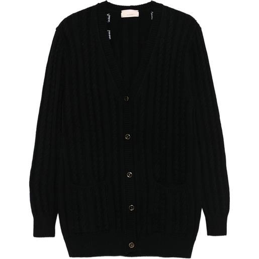 Elisabetta Franchi La Mia Bambina cardigan con bottoni - nero