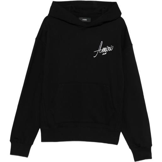 AMIRI felpa con cappuccio e logo - nero