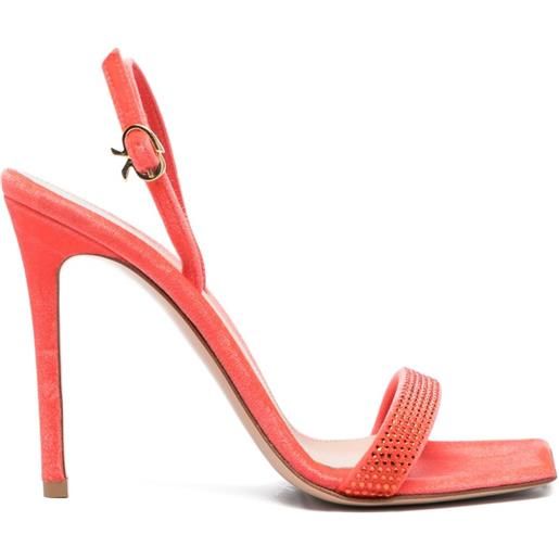 Gianvito Rossi sandali con cristalli 105mm - rosso