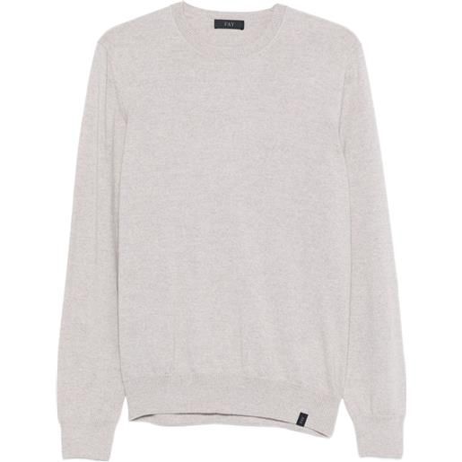 Fay maglione girocollo - grigio