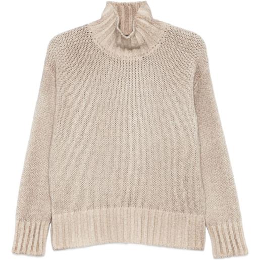 Avant Toi maglione a coste - toni neutri