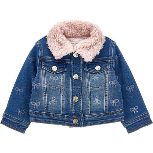 Monnalisa giubbotto fiocchi pelliccia