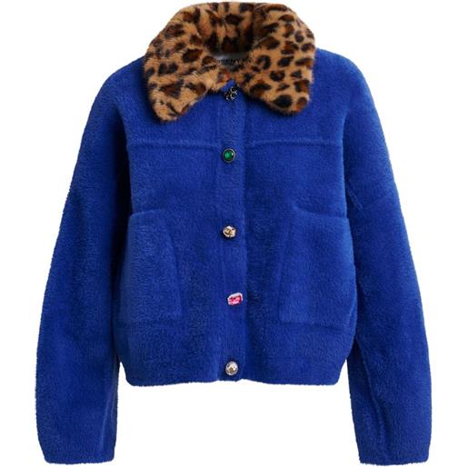 Essentiel Antwerp cardigan con stampa - blu