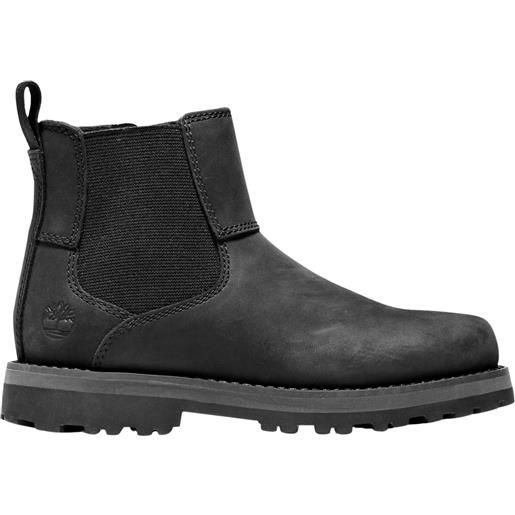TIMBERLAND courma kid chelsea black scarpa tempo libero bambino