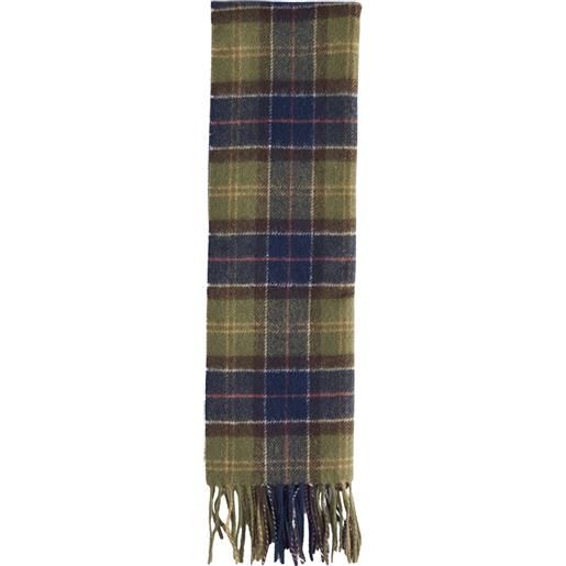 BARBOUR tartan lambswool scarf sciarpa uomo