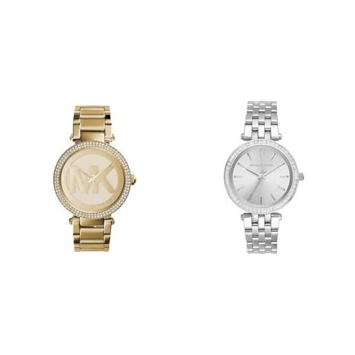 Michael Kors orologio parker da donna, movimento a tre lancette & orologio mini darci da donna, movimento a tre lancette