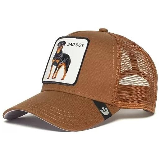 Goorin Bros., the farm, cappello trucker unisex, regolabile, con chiusura a scatto, marrone (the baddest boy), taglia unica, taglia unica