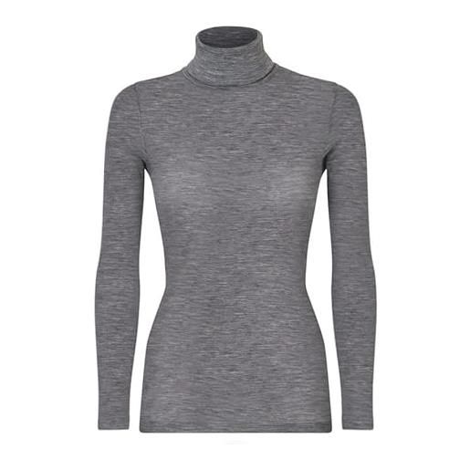 RAGNO dolcevita donna pura lana merino ultrafine a costina art. 70628k - 4, grigio