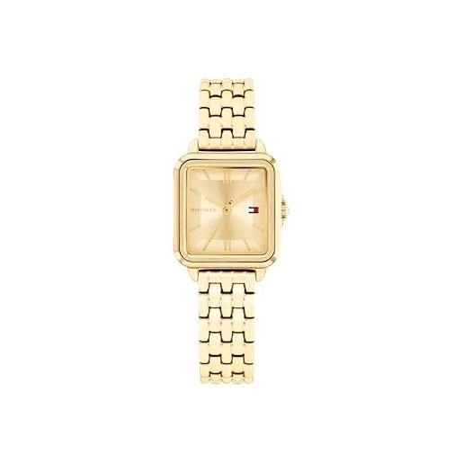 Tommy Hilfiger orologio con movimento al quarzo a tre lancetteda donna con cinturino in acciaio inossidabile di colore dorato - 1782832, gold