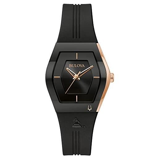 Bulova latin grammy cinturino in silicone - 97l163 nero taglia unica