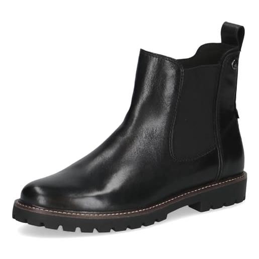CAPRICE stivaletti da donna con cerniera soletta estraibile, nero (black nappa), 40 eu