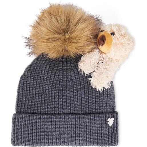 Monnalisa berretto in lana con piume