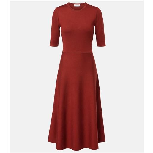 Gabriela Hearst abito lungo in lana, cashmere e seta