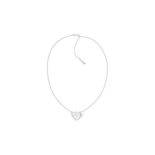 Calvin Klein collana da donna collezione enchanting in acciaio inossidabile con un pendente a forma di cuore - 35000757