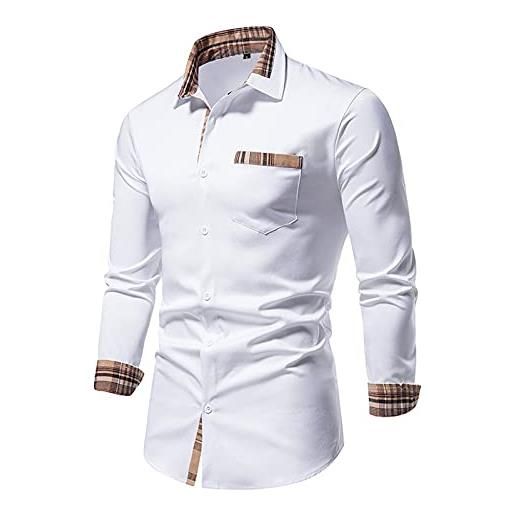 Redbridge Red Bridge - Camicia da uomo in denim, per il tempo libero, cachi, L