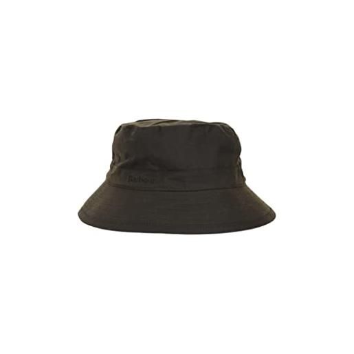 Barbour uomo olive wax sports bucket cappello
