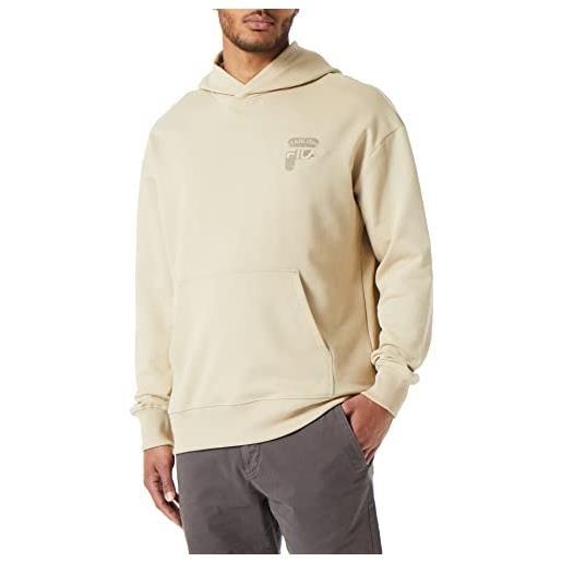 Fila baar oversize felpa con cappuccio, campi di segale, xl uomo