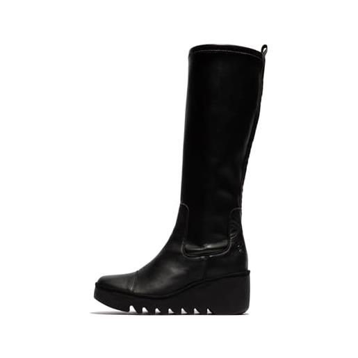 Fly London p501601000 badi601fly stivale alla moda donna, nero, 35 eu