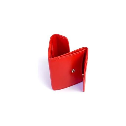 BEDETTI elegante e pratico portafoglio unisex in pelle con portamonete (rosso)