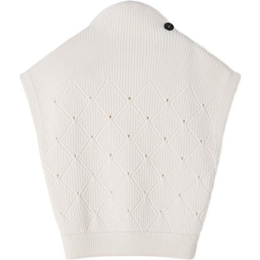 Lanvin canotta a rombi - bianco